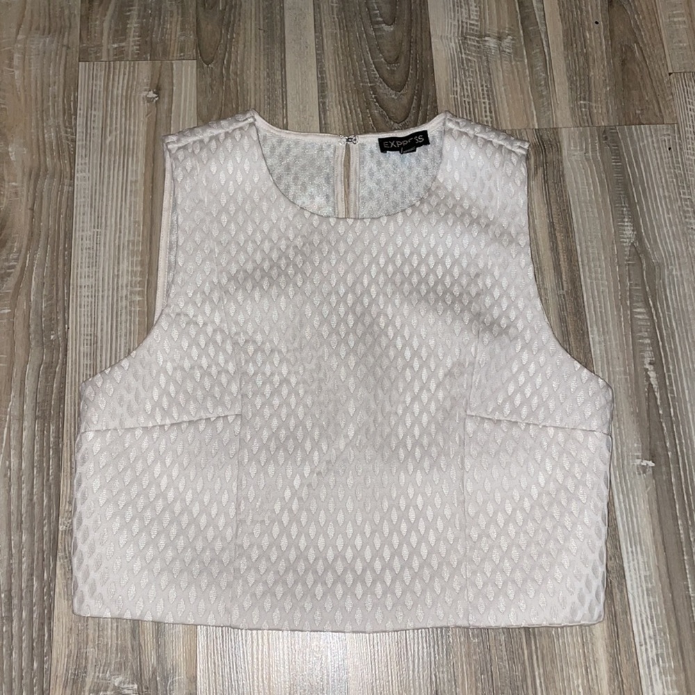 Express Crop Top in White
